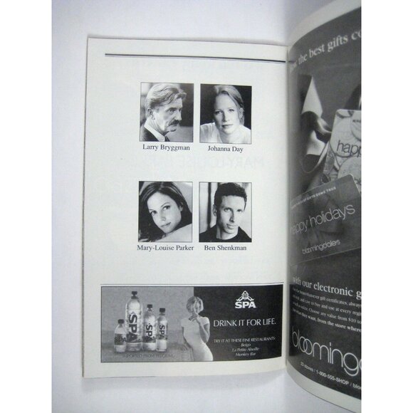 Proof Playbill December 2000 Manhattan Theatre Mary Louise Parker Bryggman - Picture 6 of 9